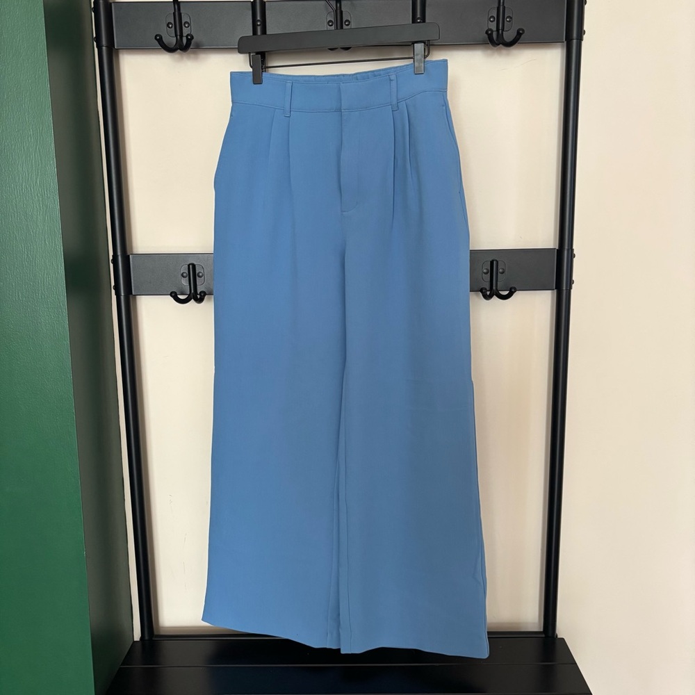 Abercrombie & Fitch | Sky Blue High Rise Wide Leg Trousers